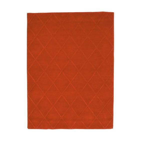 Designed by ASPLUND Studio 2001. Hand-tufted rug with a hand-cut pattern in relief. Available in a big pattern with cut-up lines or a small pattern with cut-down lines, and a raised base. 