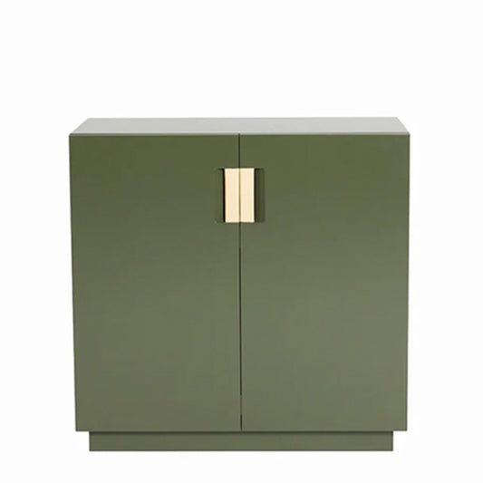 Designed by Anya Sebton and Eva Lilja Löwenhielm 2014. Storage unit with 1 sliding door with covered front and 1 lacquered adjustable shelf. The standard for the door: hinges mounted on the left-hand side.