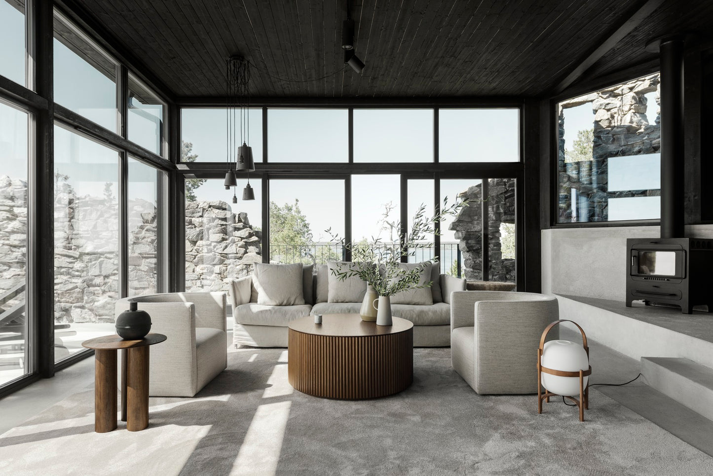 Designed by Anya Sebton and Eva Lilja Löwenhielm 2018 Coffee table with base in solid oak or ash panels. Top in veneer with a solid oak edge in the same color as the base. Available in multiple color options.