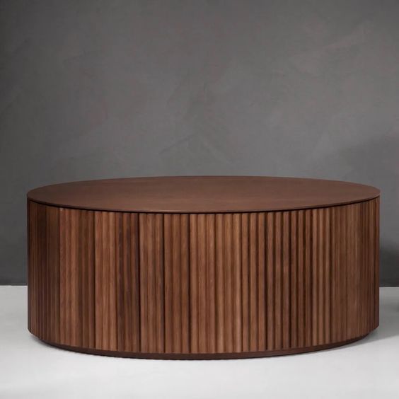 Designed by Anya Sebton and Eva Lilja Löwenhielm 2018  Coffee table with base in solid oak or ash panels. Top in veneer with a solid oak edge in the same color as the base. Available in multiple color options.