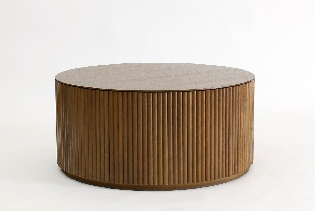 Designed by Anya Sebton and Eva Lilja Löwenhielm 2018  Coffee table with base in solid oak or ash panels. Top in veneer with a solid oak edge in the same color as the base. Available in multiple color options.