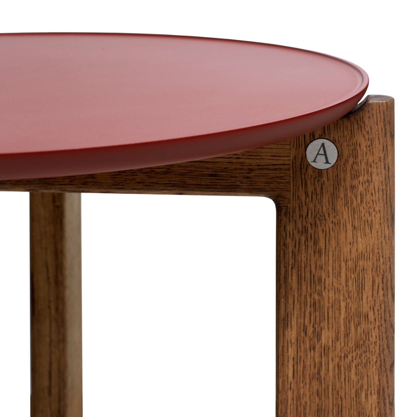 Designed by Daniel Lavonius Jarefeldt 2023. Iris round coffee table with a monochrome top with a distinctive raised edge. This comes in four colors that can be nicely combined in a setting with stone tops. Available in all three sizes.
