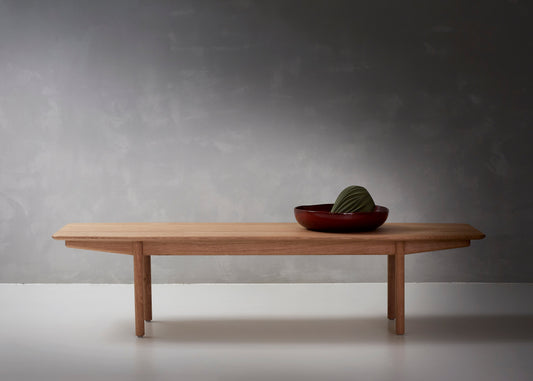 Designed by Broberg and Ridderstråle 2024. The elegant coffee table Lucca has a kinship with the premium storage series Luc. This coffee table impressively combines mid-century Scandinavian aesthetics with modern elegance.