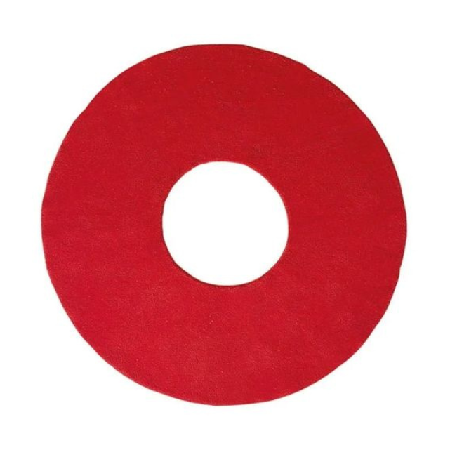 Designed by Matz Borgström 1995. Hand-tufted rug with a perforated circle.