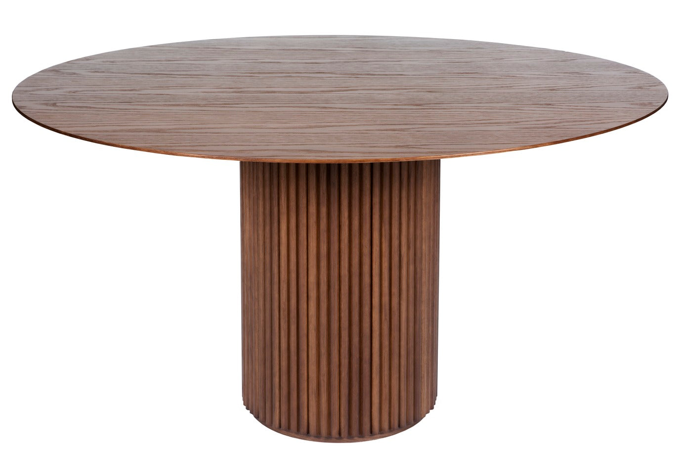 Designed by Anya Sebton and Eva Lilja Löwenhielm 2018.  Round table with base in solid oak or ash panels. Top in veneer with a solid oak edge in the same color as the base. Available in multiple color options.