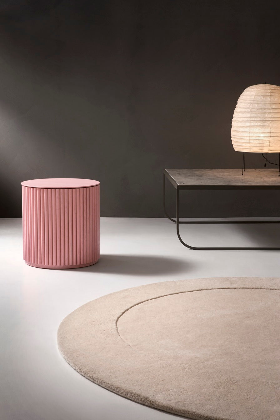esigned by Anya Sebton and Eva Lilja Löwenhielm 2018. Side and Coffee table with base in solid oak or ash panels. Top in veneer with a solid oak edge in the same color as the base. Available in multiple color options.