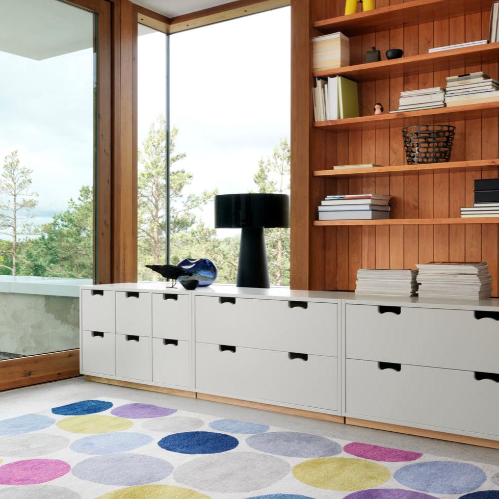 Designed by Thomas Sandell and Jonas Bohlin 1994. The classic Snow Drawer B has 12 soft-closing drawers.
