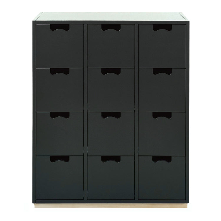 Designed by Thomas Sandell and Jonas Bohlin 1994. The classic Snow Drawer B has 12 soft-closing drawers.