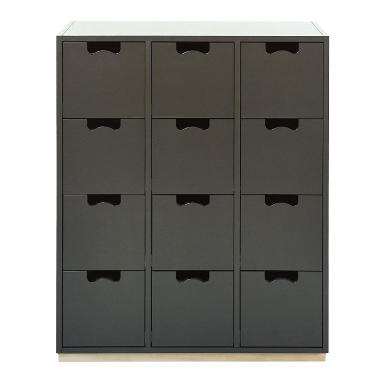 Designed by Thomas Sandell and Jonas Bohlin 1994. The classic Snow Drawer B has 12 soft-closing drawers.