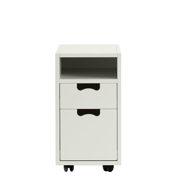 Designed by Thomas Sandell and Jonas Bohlin 1994. The bedside or office unit Snow Drawer G3 has 2 soft-closing drawers.
