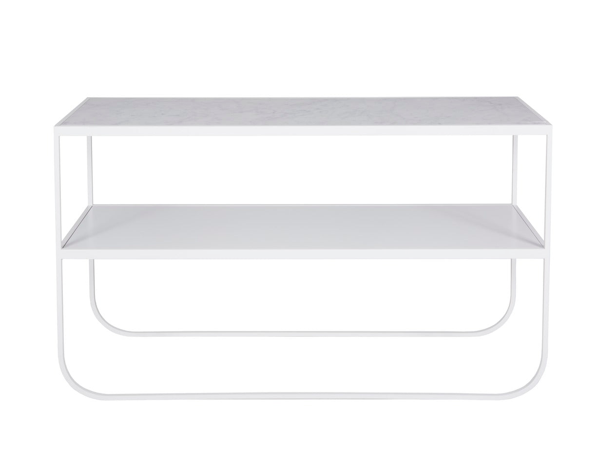 Designed by Broberg and Ridderstråle 2011. Console table with a bent metal structure.
