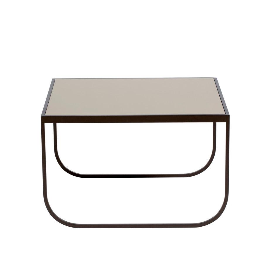 Designed by Broberg and Ridderstråle 2011.  Coffee table with a bent metal structure. Tati Coffee Table 63,5 Low can be slid under Tati Coffee Table 63,5 High. 