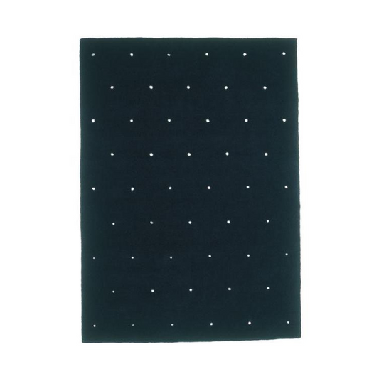 Designed by Thomas Sandell 2000.  Hand tufted rug with a perforated pattern. 