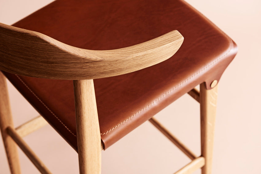 Hedda Bar Stool (Leather)