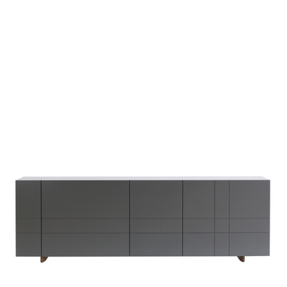 Designed by Claesson Koivisto Rune 2008.    The Kilt Sideboard 180 (Doors) has four doors with one removable shelf behind each door. Opening on the back for ventilation or cables.