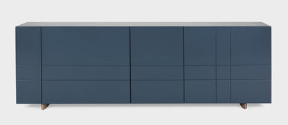 Designed by Claesson Koivisto Rune 2008.    The Kilt Sideboard 180 (Doors) has four doors with one removable shelf behind each door. Opening on the back for ventilation or cables.