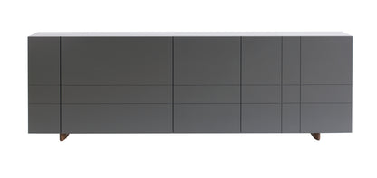 Designed by Claesson Koivisto Rune 2008.    The Kilt Sideboard 180 (Doors) has four doors with one removable shelf behind each door. Opening on the back for ventilation or cables.