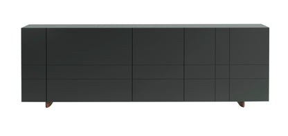 Designed by Claesson Koivisto Rune 2008.    The Kilt Sideboard 180 (Doors) has four doors with one removable shelf behind each door. Opening on the back for ventilation or cables.