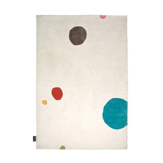 Designed by Thomas Sandell 2008.  Hand tufted rug with set base colors and pattern in contrasting colors.