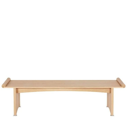 Designed by Broberg and Ridderstråle 2024.  A versatile, zen-like bench, sofa or table that fills many needs and functions. Its minimalistic and distinct design with classic dignity makes it suitable for both public and domestic spaces, offering a little pause whenever needed.