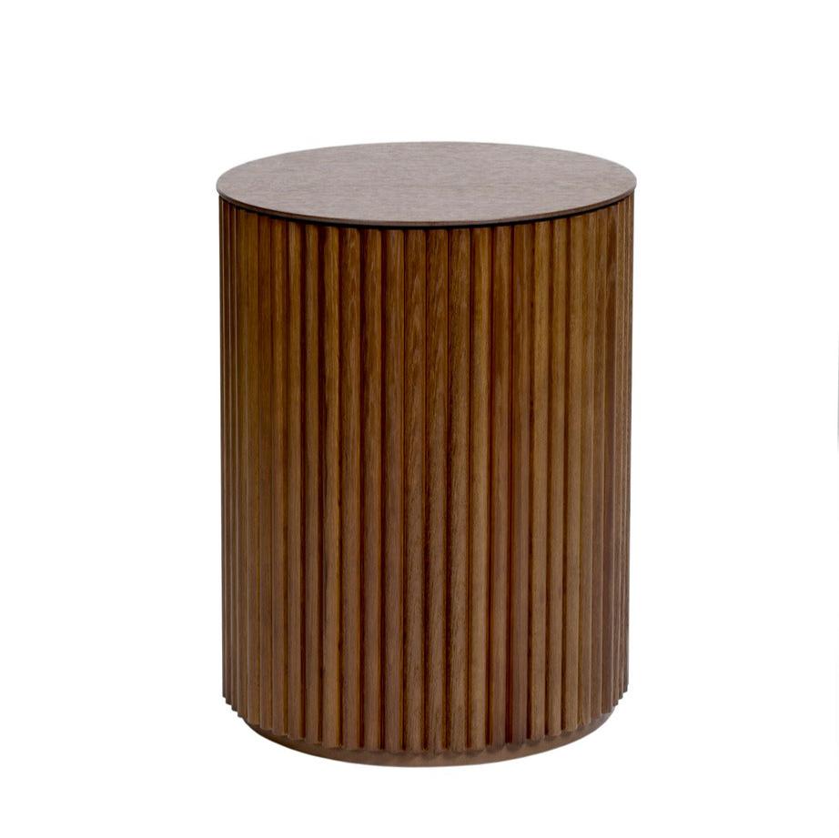 Designed by Anya Sebton &amp; Eva Lilja Löwenhielm 2018.  Side and Coffee table with base in solid oak or ash panels. Top in veneer with a solid oak edge in the same color as the base. Available in multiple color options. 