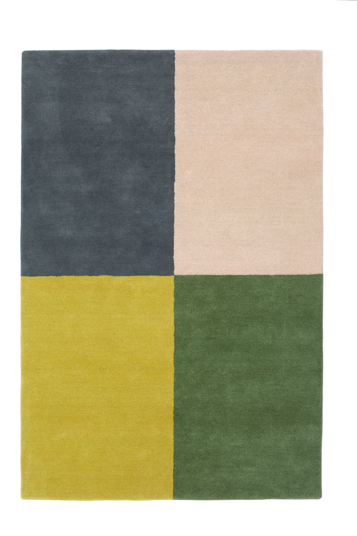 Handloom carpet featuring a timeless rugby shirt pattern in soft, colorful, or neutral tones.