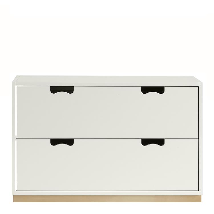 Designed by Thomas Sandell and Jonas Bohlin 1994.  The classic Snow Drawer A2 has 2 soft-closing drawers.