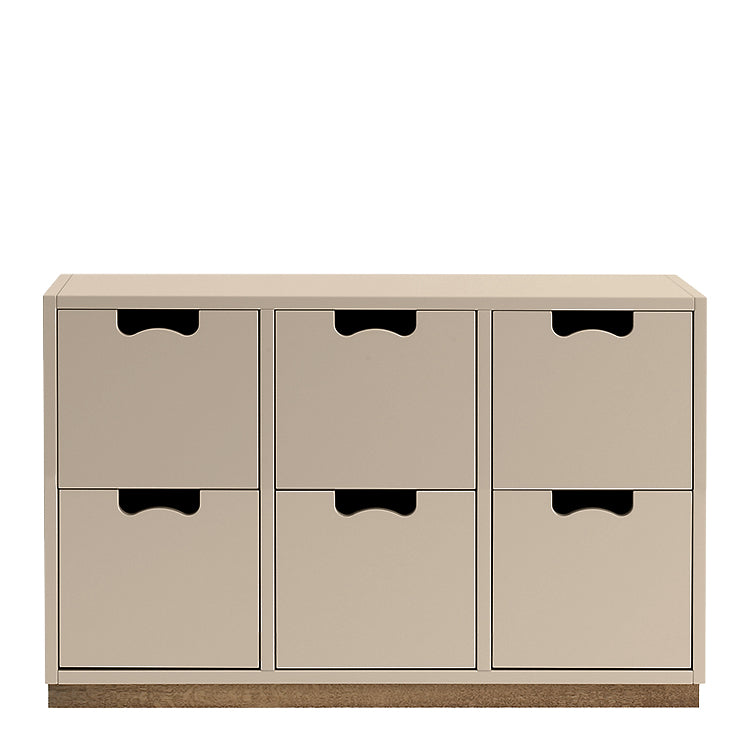 Designed by Thomas Sandell and Jonas Bohlin 1994.  The classic Snow Drawer B2 has 6 soft-closing drawers.