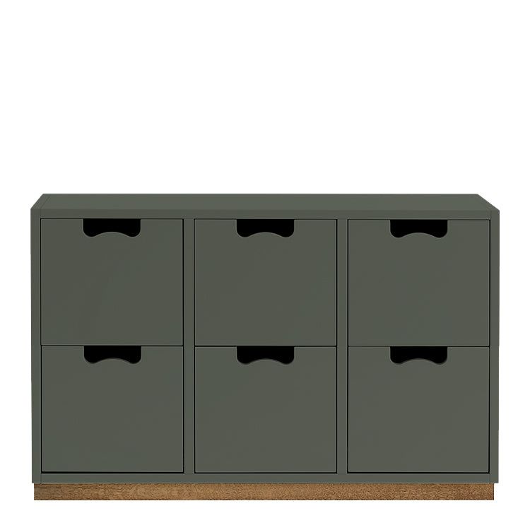 Designed by Thomas Sandell and Jonas Bohlin 1994.  The classic Snow Drawer B2 has 6 soft-closing drawers.