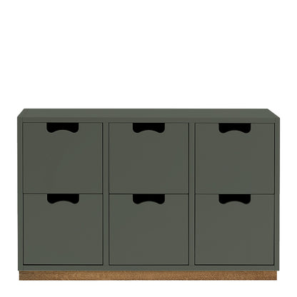 Designed by Thomas Sandell and Jonas Bohlin 1994.  The classic Snow Drawer B2 has 6 soft-closing drawers.