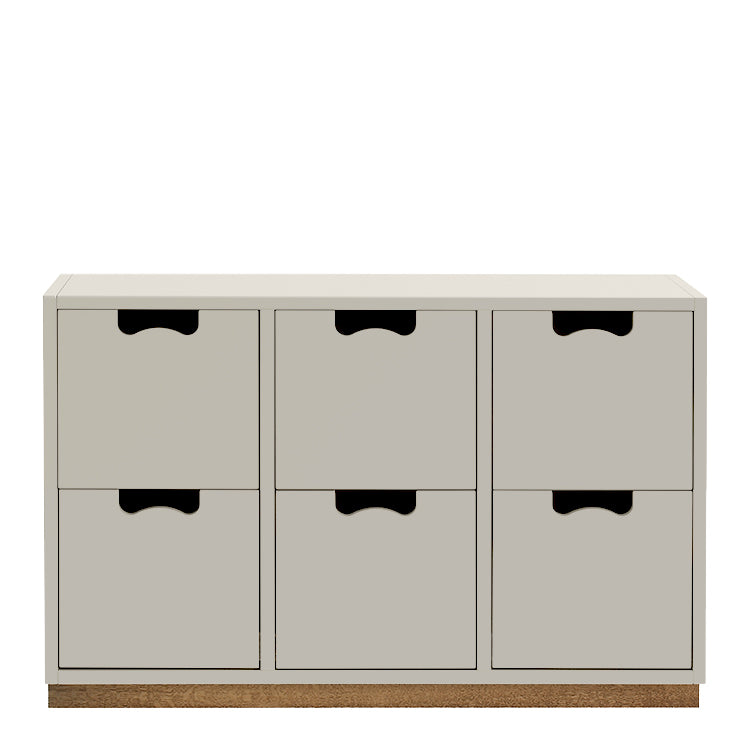 Designed by Thomas Sandell and Jonas Bohlin 1994.  The classic Snow Drawer B2 has 6 soft-closing drawers.