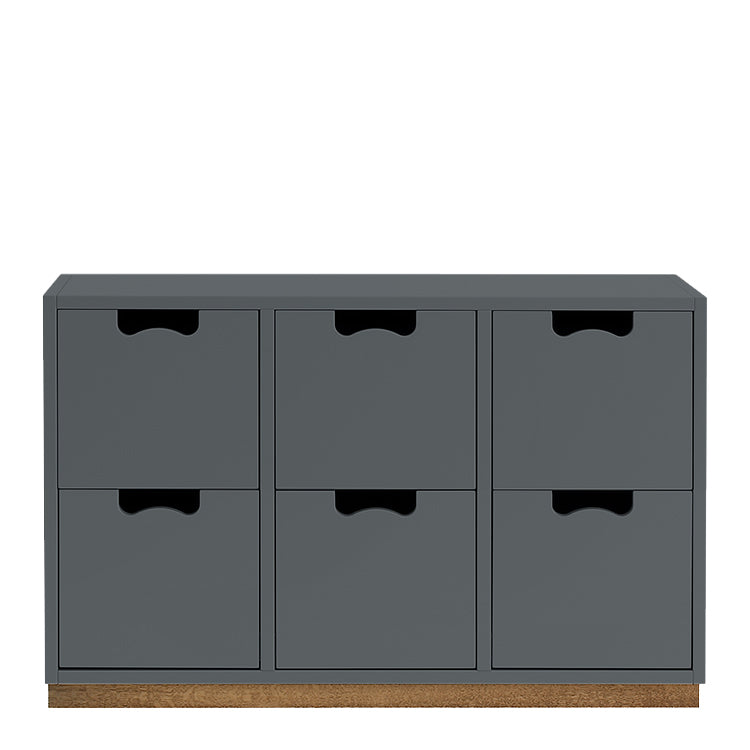 Designed by Thomas Sandell and Jonas Bohlin 1994.  The classic Snow Drawer B2 has 6 soft-closing drawers.