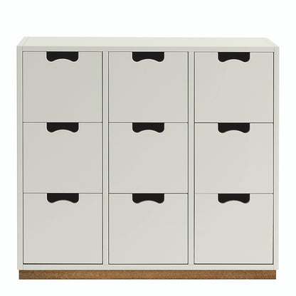 Designed by Thomas Sandell and Jonas Bohlin 1994.  The classic Snow Drawer B2 has 6 soft-closing drawers.