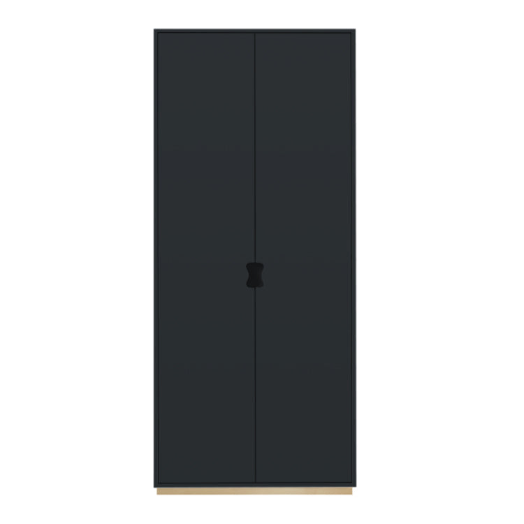 Designed by Thomas Sandell and Jonas Bohlin 1994.  The classic high Snow Cabinet F has two soft-closing doors, 4 adjustable lacquered shelves, and 1 fixed shelf. Extra shelves can be ordered. Choose between two depths.