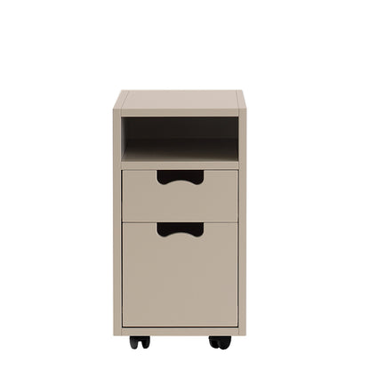 Designed by Thomas Sandell and Jonas Bohlin 1994.  The bedside or office unit Snow Drawer G3 has 2 soft-closing drawers.