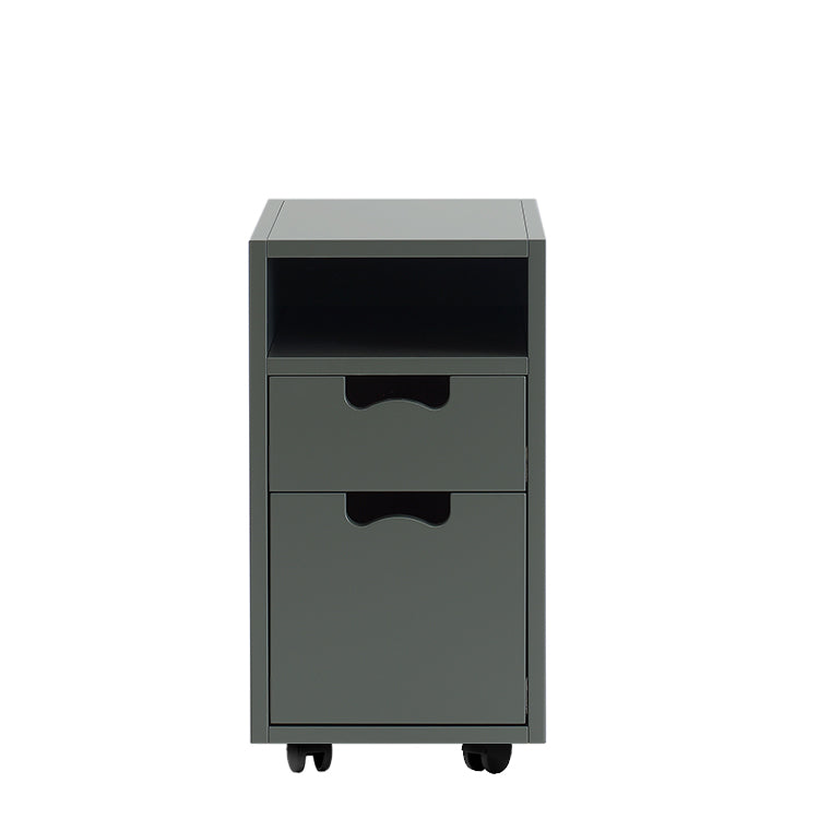 Designed by Thomas Sandell and Jonas Bohlin 1994.  The bedside or office unit Snow Drawer G3 has 2 soft-closing drawers.