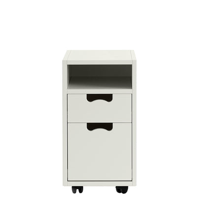 Designed by Thomas Sandell and Jonas Bohlin 1994.  The bedside or office unit Snow Drawer G3 has 2 soft-closing drawers.