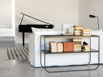 Designed by Broberg and Ridderstråle 2011.  Console table with a bent metal structure.