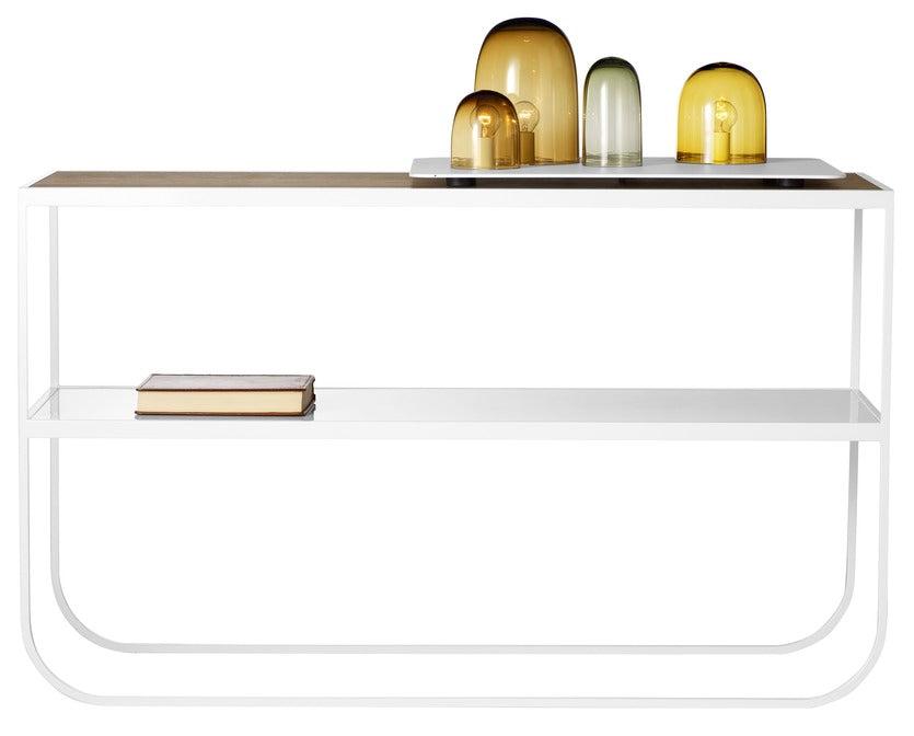 Designed by Broberg and Ridderstråle 2011.  Console table with a bent metal structure.