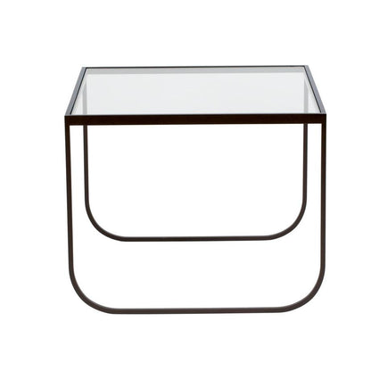 Designed by Broberg and Ridderstråle 2011.  Coffee table with a bent metal structure. Tati Coffee Table 63,5 High can be slid over Tati Coffee Table 63,5 Low.