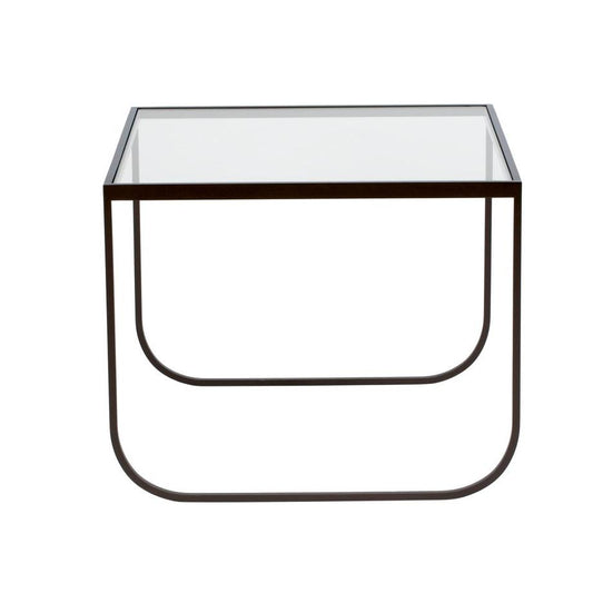 Designed by Broberg and Ridderstråle 2011.  Coffee table with a bent metal structure. Tati Coffee Table 63,5 High can be slid over Tati Coffee Table 63,5 Low.